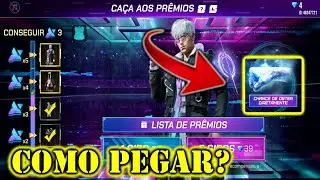 COMO PEGAR O PUNHO CONGELANTE FREE FIRE EVENTO CAÇA AOS PRÊMIOS- A GARENA MIN ROBOU!?