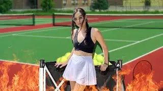 I Tried Playing Tennis for The First Time Ever | Sasha Grey