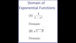 265: 3.1 #1 Domain of exponential functions
