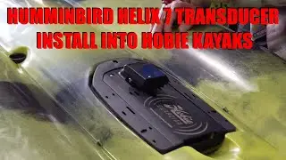 Humminbird Helix 7 Transducer Hobie Kayak Install
