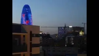 Torre Agbar Avinguda Diagonal cámara rápida