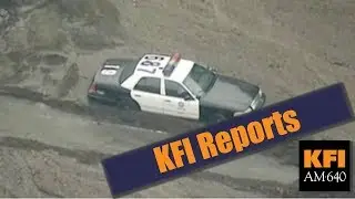 KFI Reports - Several FEET of mud have covered La Tuna Canyon Road in Sun Valley