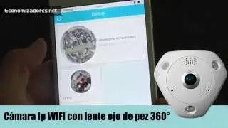 Cámara Ip WIFI con lente ojo de pez 360°, WIFI, Soporta Micro SD hasta 32GB