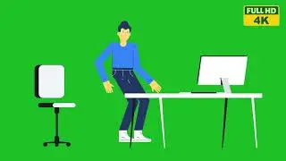 Green Screen 2D Animated Characters: Your Creative Canvas in 4K| 