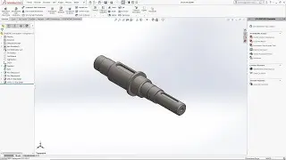 SolidWorks2023 Örnek Çizim-Kamalı Mil 