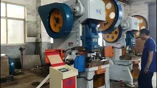 Hinge blanking machine
