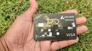 Axis Privilege Credit Card Unboxing