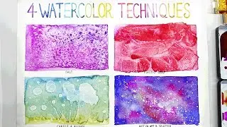 Easy Watercolor Techniques for Beginners | 4+ Best Painting Ideas
