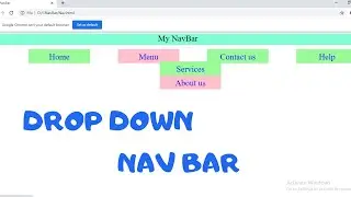 NAVBAR WITH DROPDOWN EFFECT | 2020 VIDEO
