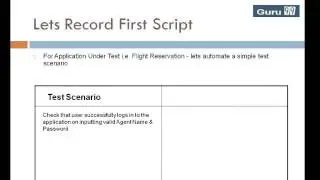 QTP 4   First QTP Script1