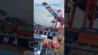 Big Ships & Heavy Load - Spectacular At The PORT OF HAMBURG #shortsvideo