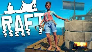 ВЫЖИВАЕМ НА ПЛОТУ! ИЩЕМ СУШУ В РАФТ (RAFT)