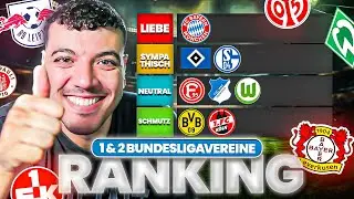 ICH RANKE BUNDESLIGA VEREINE NACH SYMPATHIE