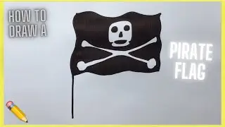 How to draw a Pirate Flag ✏️
