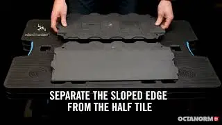 OCTAeco floor - sloped edge - how to make a hybrid tile