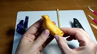 Заготовка для свистульки из классического пластилина