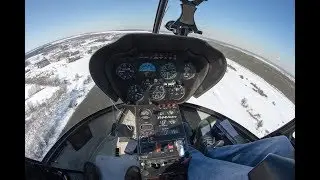 На Robinson R44 над Москвой