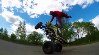 Suzuki LT450R | Стант райдинг тренировка