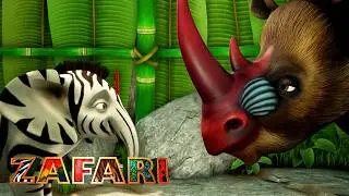 Little Elephant Makes a New Friend! ❤️ | ZAFARI | Full Episodes | Animal Friends