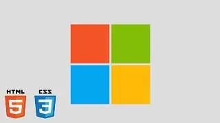 Microsoft Logo using HTML & CSS
