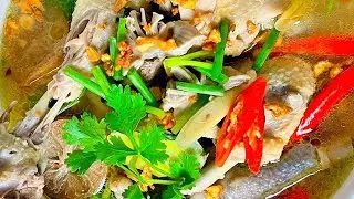 របៀបធ្វើស្ងោងាំង៉ៅសាច់មាន់ I Sour Soup With Kitchen - 08