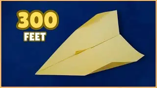 LONGEST FLYING PAPER AIRPLANE WORLD RECORD - How to Fold the Longest Flying Paper Airplane