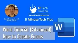 Word Tutorial Advanced   How to Create Forms the right way!