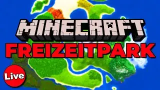🔴 FREIZEITPARK in Minecraft bauen 🎢 Minecraft Freizeitpark Live