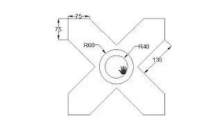 Autocad 2D exercise 16 in 60 sec || Autocad 2D exercise 