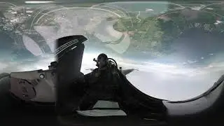 360 Cockpit F-16 Cockpit Footage - Oshkosh EAA AirVenture 2018 -
