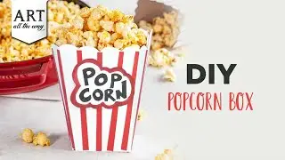 How to make Popcorn Box | DIY Popcorn Boxes | Mini Popcorn box | Origami Popcorn Box | 
