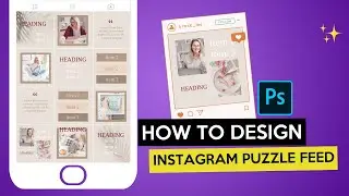 How to design an Instagram puzzle feed Photoshop tutorial