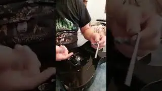 how to remove (pull out ) bridge stud wells from a guitar