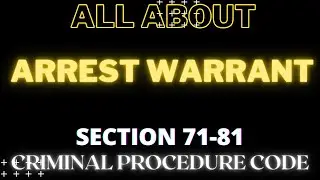 Warrant of Arrest - Section 71 to 81 Criminal Procedure Code, 1973 l Legal Ontologies
