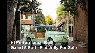 Performance Built Fiat Jolly with Gated 5 Speed Restored Mint Green Available for Sale Car Cave