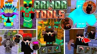 The BEST Armor And Tools Texture Packs For Minecraft Bedrock! (MCPE 1.21+)