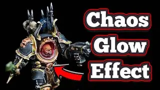 How to Paint Red Chaos Glow Effect on your Miniatures | Warhammer 40k