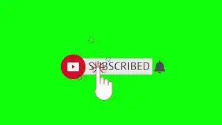 Green Screen Subscribe Button || Bell icon video || No Copyright || Bell icon intro sound animation