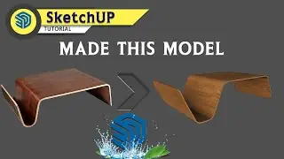 Quck Make Curve Table in sketchup