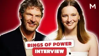 Rings of Power Stars Sam Hazeldine & Morfydd Clark Open Up Season 2 of the LOTR Series | Interview