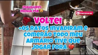 DE VOLTA AO CANAL 🙌🏻 inaugurei minha pia +tive que jogar meu armário no lixo 🥺