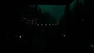 Night Rain Sounds at a Forest Cabin 🌧 (No Ads) | Calm Dark Bedroom Ambience for Deep Sleep