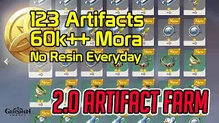 Artifact Farm Daily No Resin Complete Route | Genshin Impact