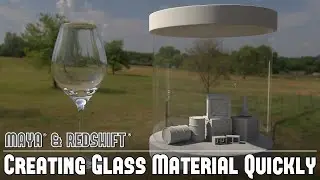 Redshift w/Maya #7: Redshift Materials - Creating and Rendering Glass Surfaces Quickly