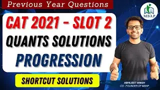 Three positive integers x, y and z are in | Progression | CAT 2021 Slot 2 Shortcut Solution
