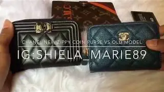 Chanel zippy coin purse comparison old vs new model