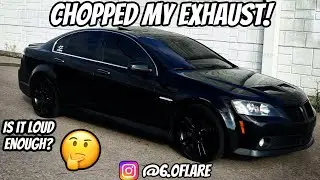 Resonator delete on my Pontiac G8 GT #mufflerdelete #resonatordelete #g8gt