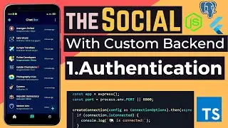 1.JWT Authentication | Flutter Social Media App With Custom Backend | Flutter Social Media App