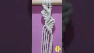 Tutorial👆de Macramê Padrão Folha!  #macrame #tutorialmacrame #macramepassoapasso #macramepattern