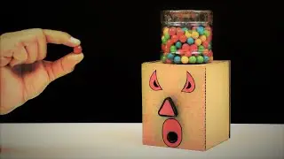 How to make GumBall Candy Dispenser Machine from Cardboard
